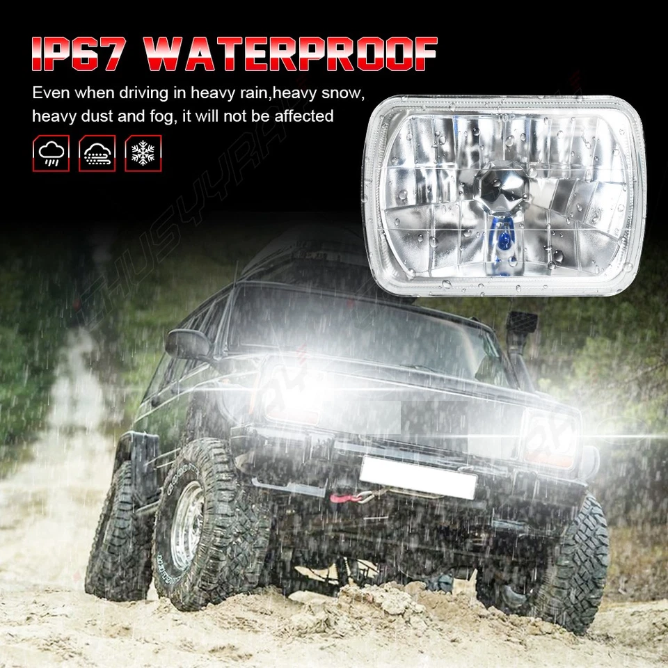 Carcaça de faróis de LED H4 7" polegadas para Ford B600 1980-1994 5.9L 6.1L 7.0L 8.2L - Imagem 4 de 4