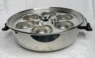 Permanent Multicore Stainless Steel Dome Pan and  Egg Poacher
