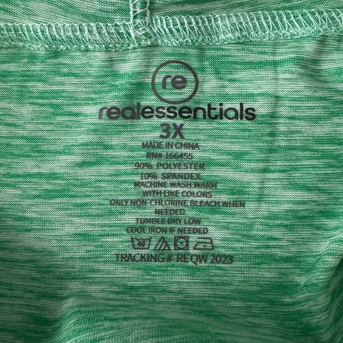 Real Essentials Green Cropped Hoodie Sweatshirt | Damen Plus 3X Stretch - Bild 4 von 4