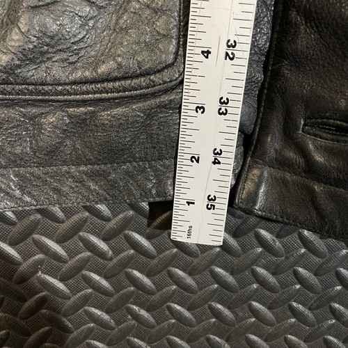 Giacca di pelle Timberland Weathergear impermeabile vintage in pelle di mucca con bottoni grande - Foto 6 di 10