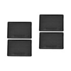 4 pcs Pet Poop Trays Pet Toilet Pans Dog Cage Trays Black Rabbit Bedpan