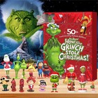 2023 Festival Grinch Monster 24 Days Countdown Advent Calendar Surprise Gift @
