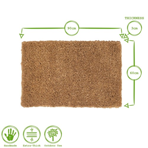 1x Alfombrilla de puerta de fibra de fibra de vidrio hecha a mano premium 90 cm x 60 cm barrera de cocina grande de alta resistencia - Imagen 3 de 7