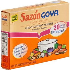 Goya 3.52 oz. Sazon Seasoning Packets - oya Sazon Seasoning Coriander  Anna 3pc
