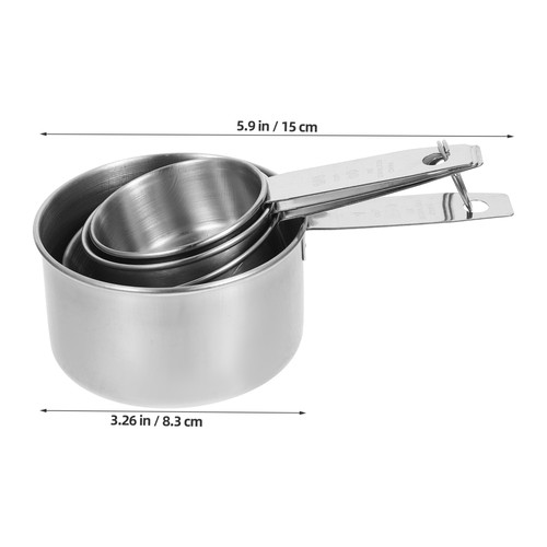 Kochen Messlöffel Küchenutensilien Set Edelstahl Trocken Tassen - Bild 4 von 12