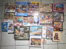 LOT OF 20 JIGSAW PUZZLES 500-1000 PCS MIXED VARIETY, ALL TYPES, SCENES  COLORS