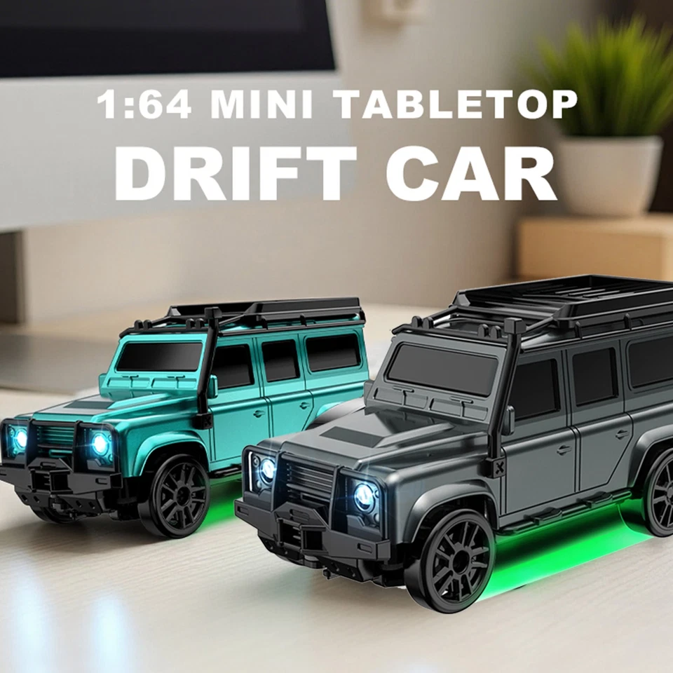 RC 1/64 Scale SUV Off-road truck 4WD Pickup Remote Control Drift Car Toyvk - Image 3 of 4