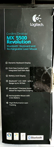 Logitech MX5500 Revolution Bluetooth Kabellose Tastatur Wiederaufladbare Laser Maus - Bild 4 von 24