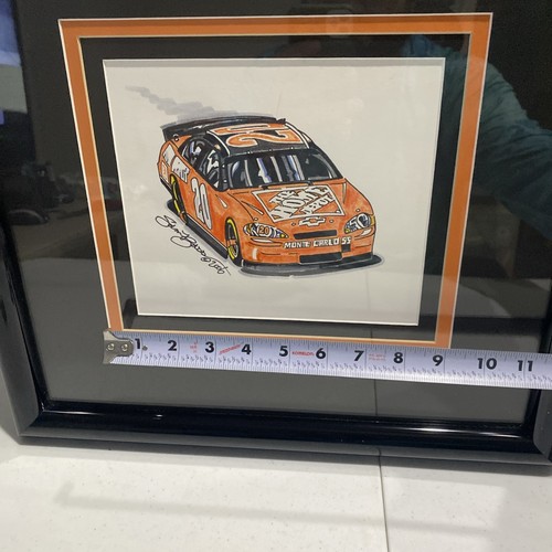 Tony Stewart Sam Bass Autograph Fine Art Print 16.5” X  15.5” Racing Car Art #20 - Picture 13 of 13
