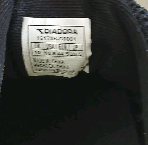 Diadora Herren schwarz & gelb Tennisschuhe Größe 10,5. - Bild 6 von 7