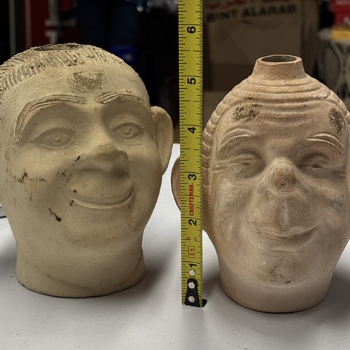VTG 1950's Smiling Jim Clay Planter Head Ceramic 5.5" & 2nd Chia Pet Head #0 - Picture 24 of 24