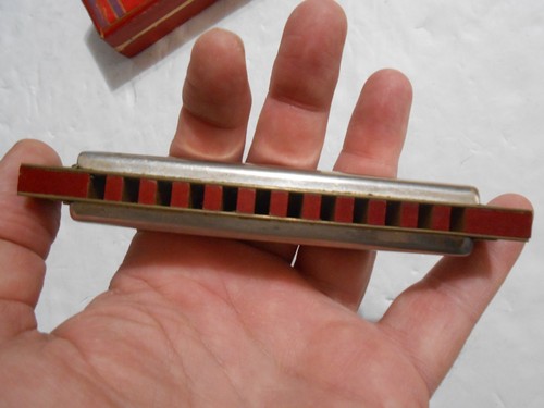 Vintage Marine Band M.Hohner 1896 20 Key C Harmonica Hand Made In Germany - Picture 6 of 12