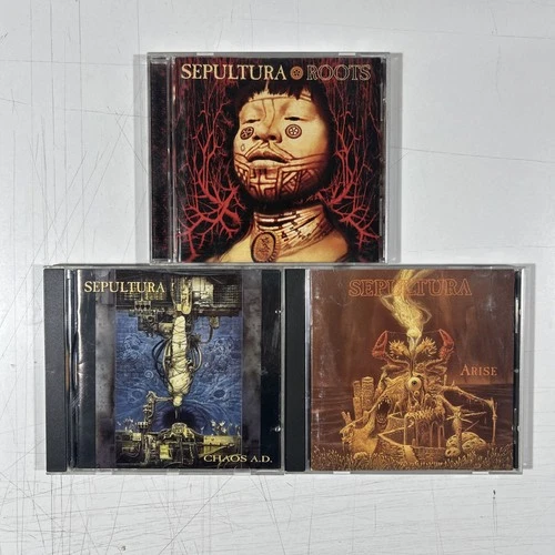 Sepultura CD Lot of 3 - Roots - Arise - Chaos A.D. - product listing photo