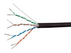 Monoprice  Cat6A Ethernet Bulk Cable - 1000 feet - Black | Solid, 550Mhz, UTP