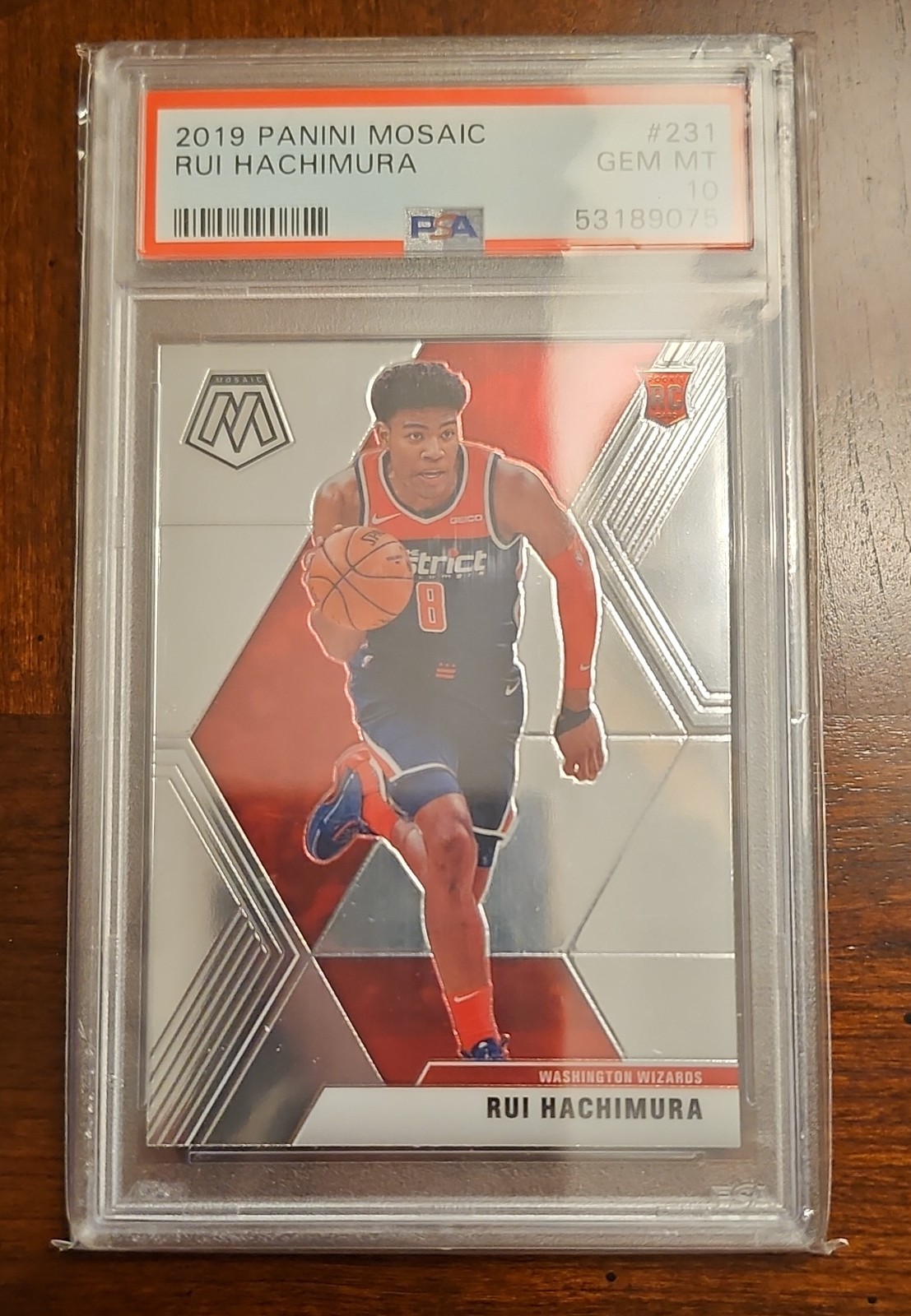 2019-20 Panini Mosaic - Rookies Rui Hachimura #231 Ball in Right Hand (RC)
