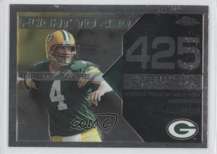 2008 Topps Chrome Collection Flight to 420 Brett Favre #BFC-429 HOF 0e3