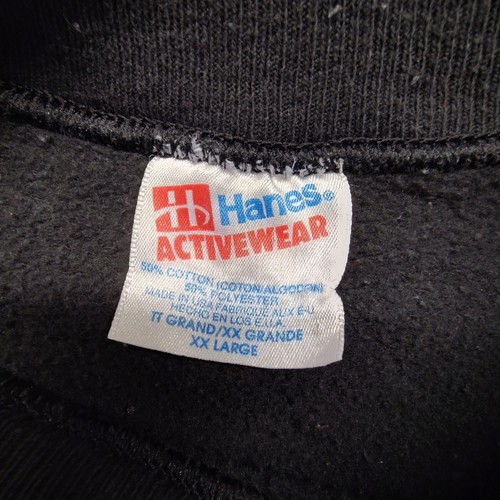 Vintage Wake Forest Demon Deacons Black Crewneck 80s Hanes 2XL NC College NCAA - Picture 6 of 9