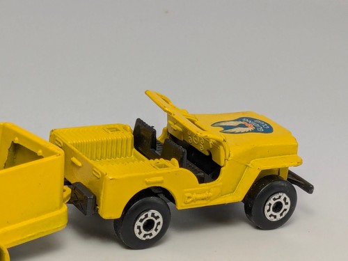 Vintage Matchbox Lesney Superfast TP-7 Gliding Club Jeep and Glider Trailer - Picture 4 of 13