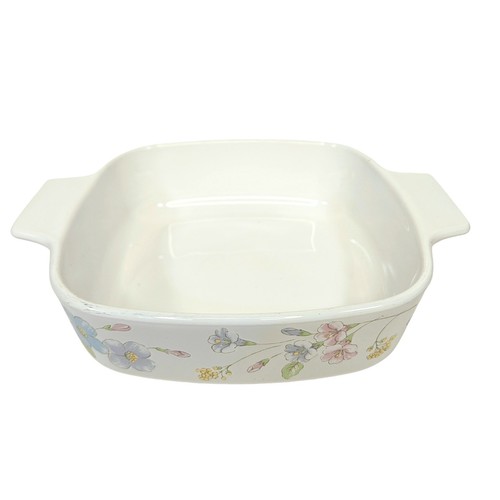 2er Set Corning Ware Pastell Bouquet 1 & 1,5 Liter Auflaufform A7C Glasdeckel - Bild 13 von 20