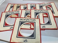 Company Sleeve 1960's RCA Victor For 7" 45 RPM Vinyl- 9 Sleeves