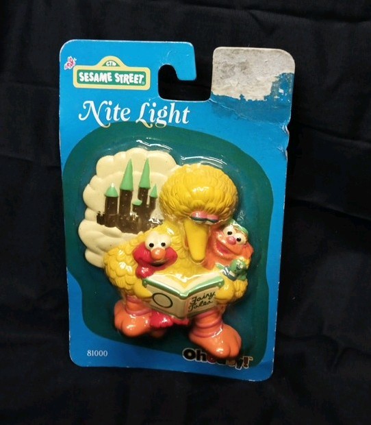 Rare Vintage 90s Sesame Street Big Bird Night Light