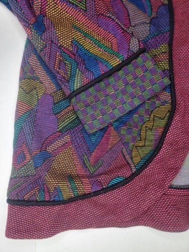 Vintage Caron Components Jacket Womens 16 Multicolor Open Front Artsy Boho - Picture 4 of 7