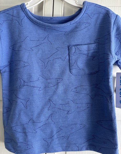 Carter's 24M Blue Shark Kurzarmhemd - Bild 2 von 4