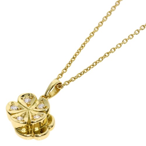 Dior Blumenmotiv Diamant Collier K18 Gelbgold Damen [gebraucht]