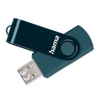 Hama Rotate 256Gb Usb 3.0 Memory Pen Rotating Cap Keyring Petrol Blue