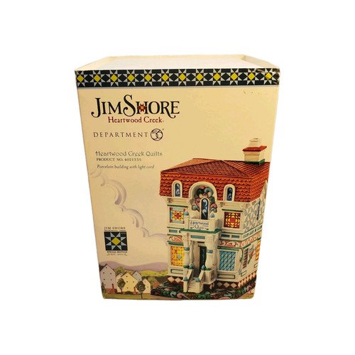 Dept 56 Jim Shore Heartwood Creek Quilts Village Limited Ed 2011 Stained Glass - Picture 8 of 10