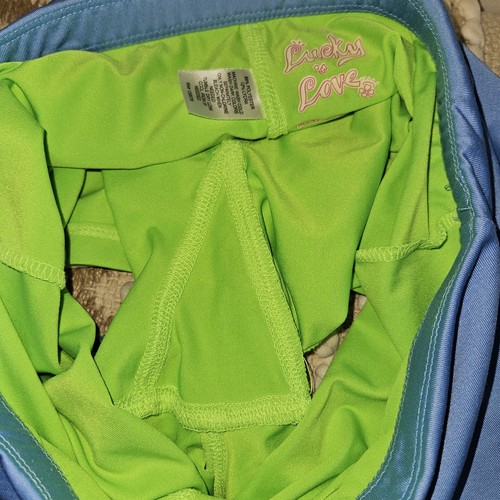 Lucky In Love Skort Tennis Skirt Athletic Green Blue Girls XL 16 | Womens Medium - Picture 12 of 13