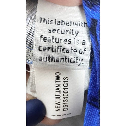 Diane von Furstenberg Women's Julian Two Jersey Silk Wrap Dress Alligator Blue 4 - Picture 9 of 10
