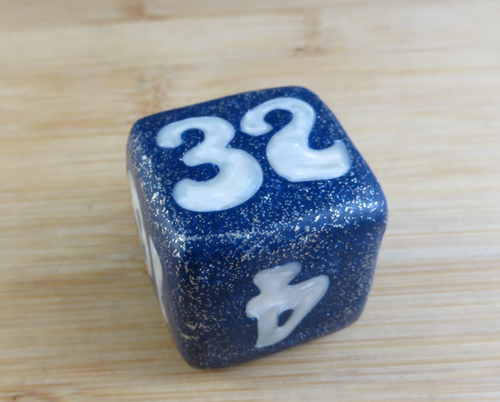 Jena's Handmade Backgammon Doubling Cube Nautical Boat Anchor Blue White #417 - Picture 8 of 12
