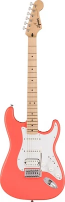 Squier by Fender Sonic Stratocaster Tahitian Coral MN Einsteiger E-Gitarre HSS - Bild 1 von 4