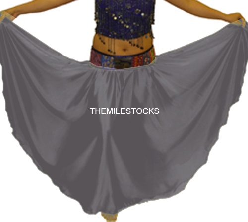 TMS Red Satin Skirt Belly Dance TRIBAL Gypsy 27 Colors - Bild 9 von 28
