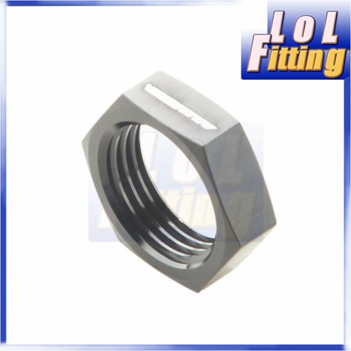 AN10 10AN AN -10 Aluminum AN Nut Bulkhead Fitting Adapter Black - Picture 3 of 4
