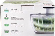 OXO  LARAGE  10.5 Inch Salad Spinner - Clear plastic -