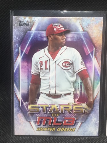 2023 Topps Hunter Greene Series One #155 Update SMLB-69 Cincinnati Reds Lot of 2 - Picture 2 of 8