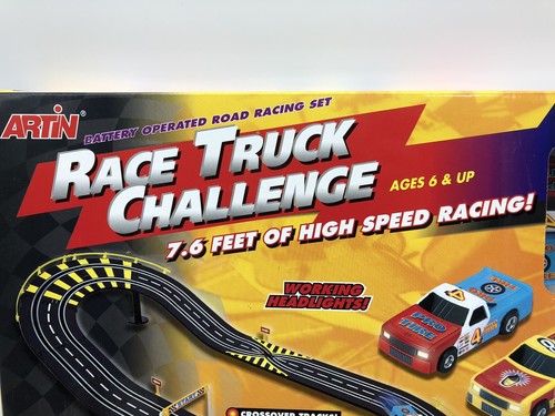 Artin Race Truck Challenge Slotcars Batterie Straßenrennen Hochgeschwindigkeitsstrecke NEU - Bild 2 von 10
