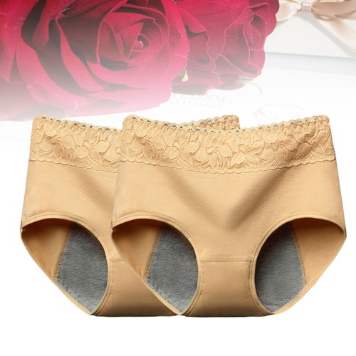 2 Pcs Sous-vêtements haute qualité Anti-fuite Menstruels Physiologique Manquer