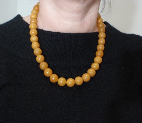 NEW Vintage Original Genuine Amber Necklace Beads 52g /260ct Butterscotch - Picture 1 of 10