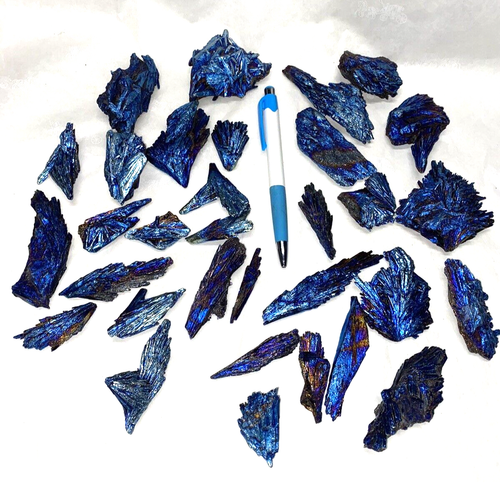 Menge 700,g Titan beschichtet Kyanit Bladerainbow Proben 2" - 4" - Bild 1 von 12