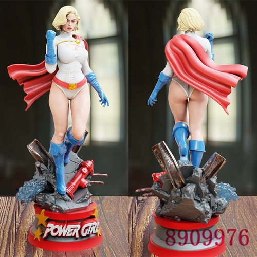 Figura Impresión 3D Power Girl DC Modelo Escultura GK Kit en Blanco En Stock - Imagen 1 de 13