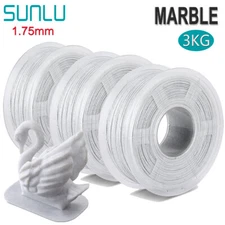 SUNLU 1.75MM High Speed PLA Marble 3D Printer Filament 3KG Shadow Storm Marble