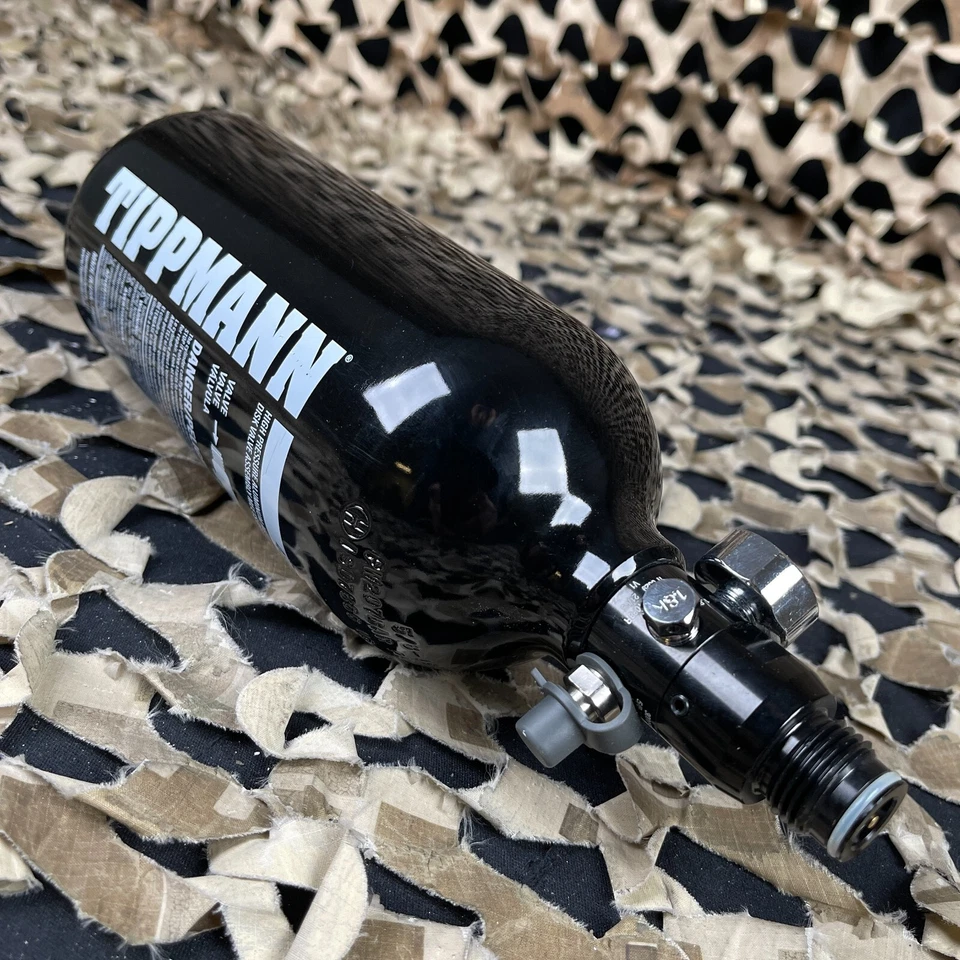 NUEVO tanque de aire comprimido de aluminio con fondo plano Tippmann 48/3000 - negro (OLD HYDRO Foto 3 de 3