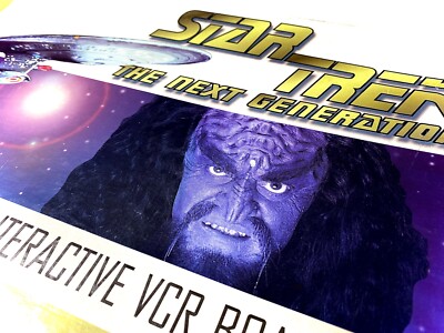 Star Trek Next Generation Klingon Challenge Interactive VCR Board Game Complete