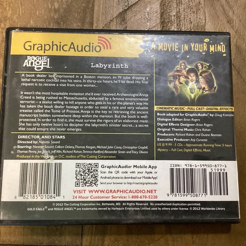 Rouge Angel #34 Labyrinth, Alex Archer 5cd Audiobook COMPLETE - Imagen 2 de 2
