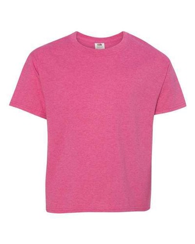 Fruit Of The Loom 3931B Youth Tee Short Sleeve HD Cotton Stylish Plain T-Shirt - Picture 265 of 354