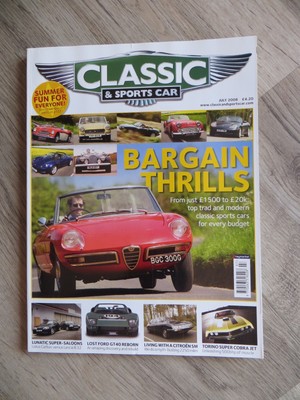 Classic & Sportscar - 07 2008 Ford GT40 Citroen SM Torino Cobra Opel Lotus Omega