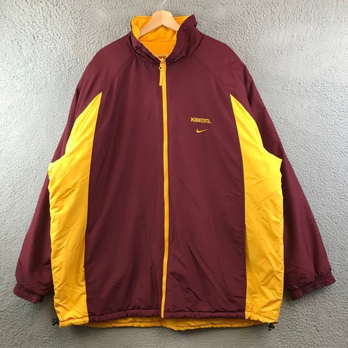 Nike Minnesota Golden Gopher Full Zip Puffer Jacket 3XL Reversible